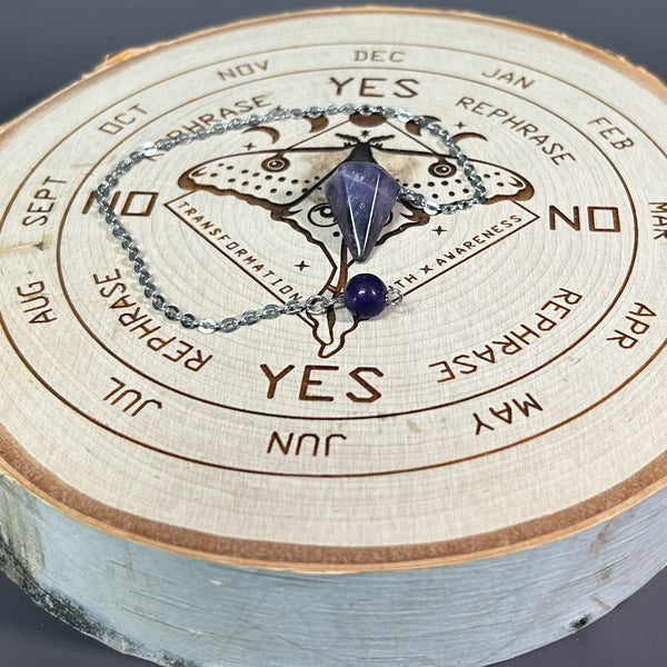 Amethyst Pendulum | Divination Crystal Pendulum - Lucid Willow - Pendulum