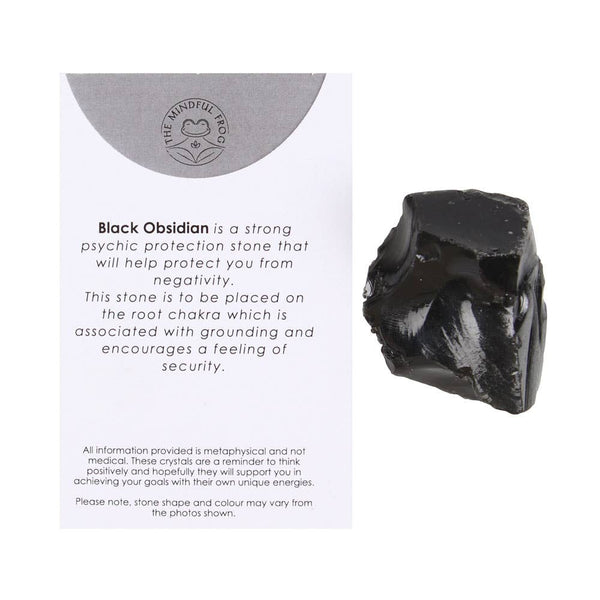 Black Obsidian Natural Rough Crystal | Black Obsidian Pocket Stone - Lucid Willow - Crystal