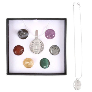 Chakra Crystal Pendant Kit | Chakra Necklace - Lucid Willow - Crystal