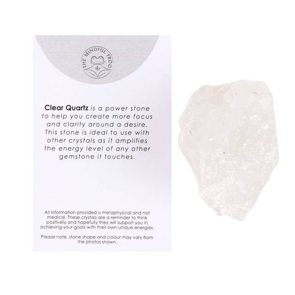 Clear Quartz Natural Rough Crystal | Clear Quartz Pocket Stone - Lucid Willow - Crystal