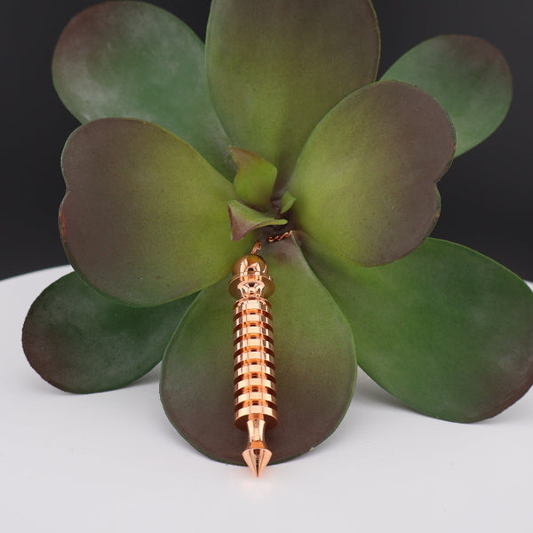 Copper Metal Tiered Pendulum #M028 - Lucid Willow - Pendulum