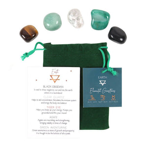 Earth Element Tumble Gemstone Crystal Set - Lucid Willow - Crystal
