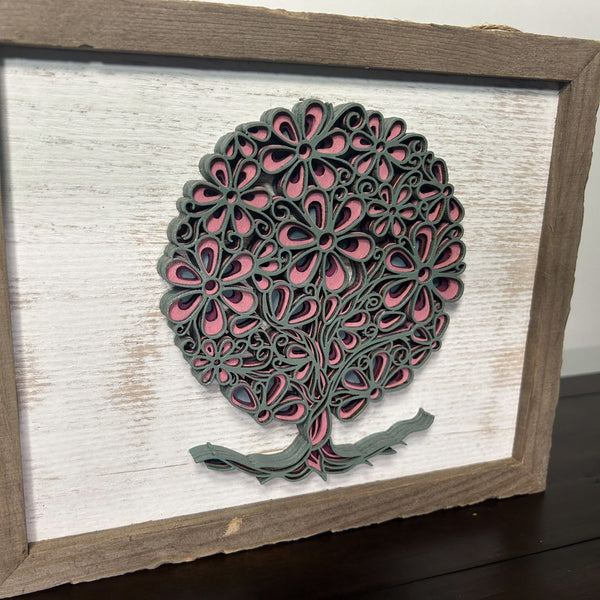Flower Tree 3D Wall Decor - Lucid Willow - Home Decor