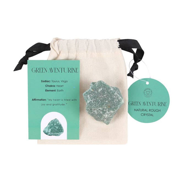 Green Aventurine Natural Rough Crystal | Green Aventurine Pocket Stone - Lucid Willow - Crystal