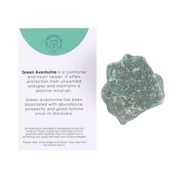Green Aventurine Natural Rough Crystal | Green Aventurine Pocket Stone - Lucid Willow - Crystal