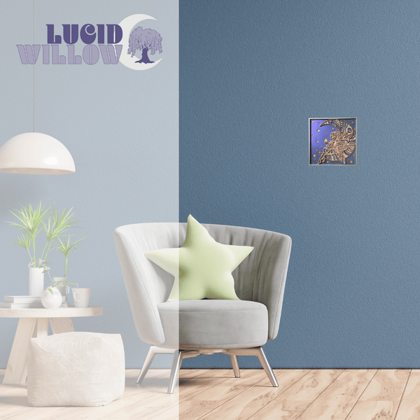 Moon Fairy 3D Handcrafted Wall Decor #H002 - Lucid Willow - Wall Decor