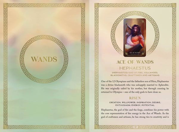 Mythos Tarot: Guidance from the Greek Gods -Ace of Wands