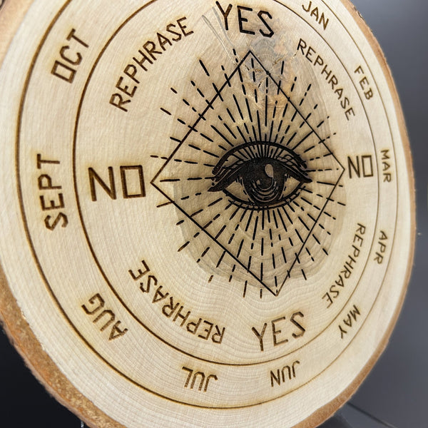 Seeing Eye Pendulum Board - Handcrafted Live Birch - Lucid Willow - Pendulum Board