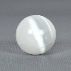 Selenite Sphere - 48mm - Lucid Willow - Crystal