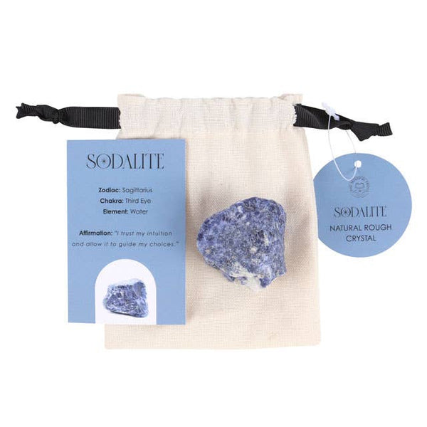 Sodalite Natural Rough Crystal | Sodalite Pocket Stone - Lucid Willow - Crystal